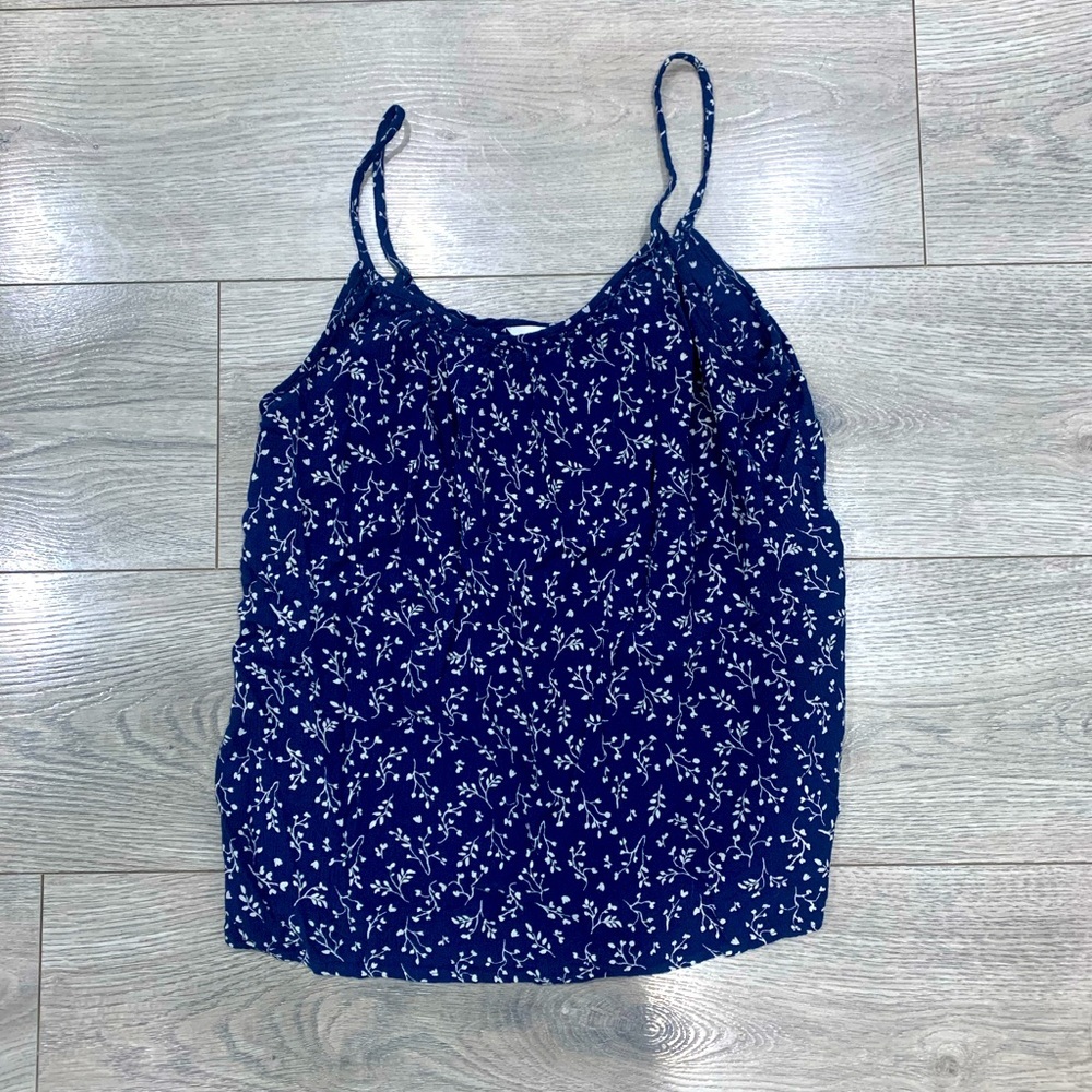 H&M Flowy Blue Floral Tank